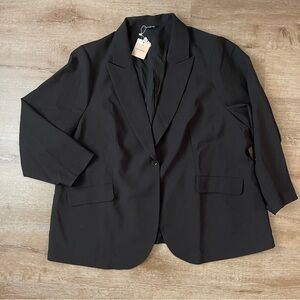 NWT Bloomchic Women's Black Blazer size 28 single button